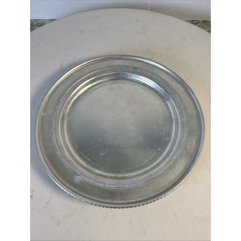 Vintage BW Buenilum Covered Hammered Aluminum Butter‎ Cheese Dish 1950s MCM